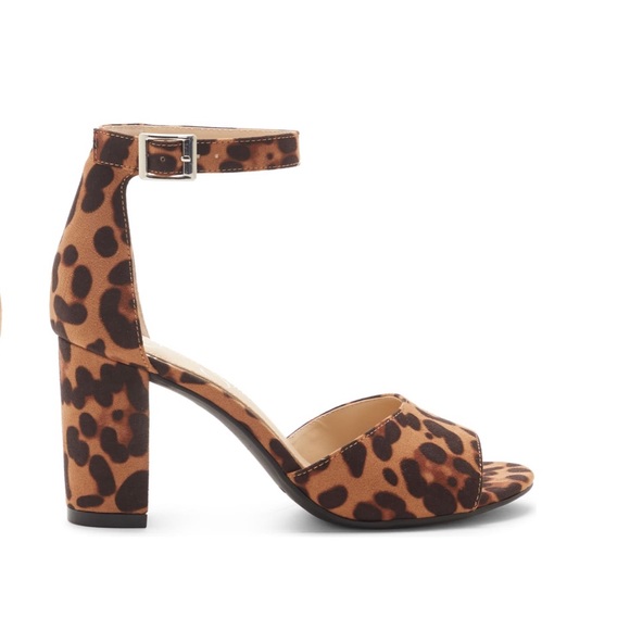 Jessica Simpson Shoes - Jessica Simpson Sherron Leopard Ankle Strap Sandal